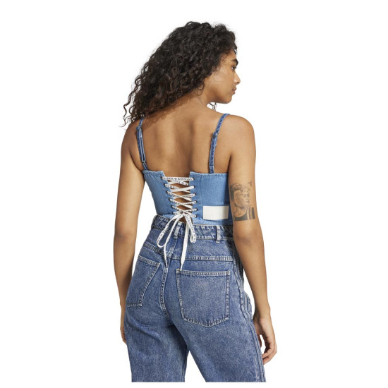 Adidas Γυναικεία αμάνικη μπλούζα Ksenia Denim Corset